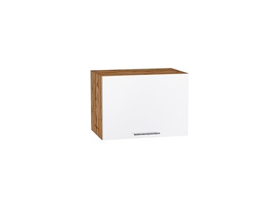 Шкаф верхний горизонтальный Валерия-М Дуб Вотан, Белый глянец, 500 В*Ш*Г 358*500*318, фасад МДФ  Белый глянец, корпус  Дуб Вотан ms2510VVT_63466