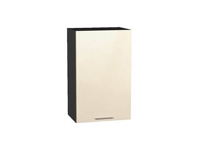 Шкаф верхний с 1-ой дверцей Валерия-М Graphite, Бежевый металлик, 720, 450 В*Ш*Г 716*450*318, фасад МДФ  Бежевый металлик, корпус  Graphite ms2510VVT_51313