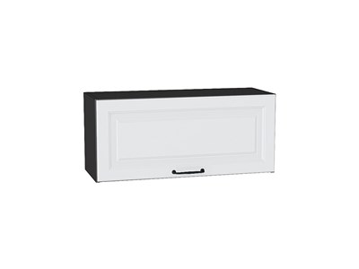 Шкаф верхний горизонтальный Ницца Graphite, Blanco, 800 В*Ш*Г 358*800*318, фасад МДФ  Blanco, корпус  Graphite ms2510VVT_43891