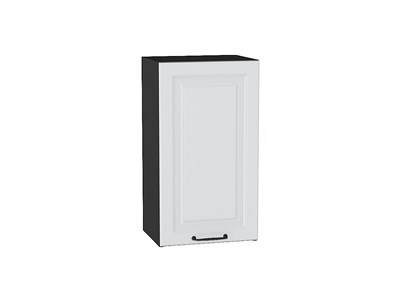 Шкаф верхний с 1-ой дверцей Ницца Graphite, Blanco, 720, 400 В*Ш*Г 716*400*318, фасад МДФ  Blanco, корпус  Graphite ms2510VVT_44060