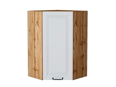 Шкаф верхний угловой Ницца Дуб Вотан, Blanco, 920 В*Ш*Г 920*600*600, фасад МДФ  Blanco, корпус  Дуб Вотан ms2510VVT_64334