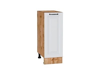 Шкаф нижний с 1-ой дверцей Ницца Дуб Вотан, Blanco, 300 В*Ш*Г 816*300*478, фасад МДФ  Blanco, корпус  Дуб Вотан ms2510VVT_64414