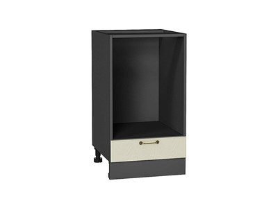 Шкаф нижний под духовку Ницца Graphite, Дуб крем, 450 В*Ш*Г 816*450*474, фасад МДФ  Дуб крем, корпус  Graphite ms2510VVT_67192