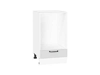 Шкаф нижний под духовку Ницца Белый, Blanco, 450 В*Ш*Г 816*450*474, фасад МДФ  Blanco, корпус  Белый ms2510VVT_67183