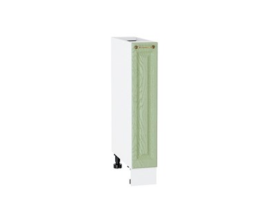 Шкаф нижний бутылочница Ницца Белый, Дуб оливковый, 150 В*Ш*Г 816*150*478, фасад МДФ  Дуб оливковый, корпус  Белый ms2510VVT_44485