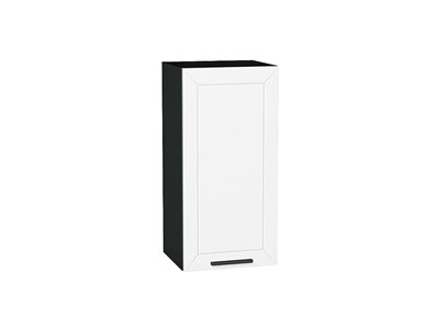 Шкаф верхний с 1-ой дверцей Глетчер Graphite, Айленд Силк, 720, 350 В*Ш*Г 716*350*318, фасад МДФ  Айленд Силк, корпус  Graphite ms2510VVT_65340