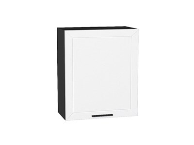 Шкаф верхний с 1-ой дверцей Глетчер Graphite, Айленд Силк, 720, 600 В*Ш*Г 716*600*318, фасад МДФ  Айленд Силк, корпус  Graphite ms2510VVT_55913