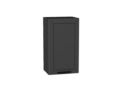 Шкаф верхний с 1-ой дверцей Глетчер Graphite, Маренго Силк, 720, 400 В*Ш*Г 716*400*318, фасад МДФ  Маренго Силк, корпус  Graphite ms2510VVT_43507