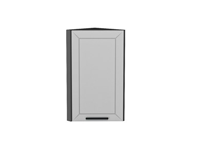 Шкаф верхний торцевой Глетчер Graphite, Гейнсборо Силк, 720 В*Ш*Г 716*300*304, фасад МДФ  Гейнсборо Силк, корпус  Graphite ms2510VVT_47727