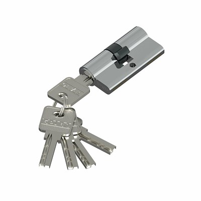 Цилиндр ключ/ключ Bravo AЕK-60-30/30 C Хром (алюм., 5 ключей) sp2510BR_054-0048