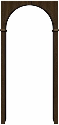 Aрка ПВХ Браво Dark Barnwood 230*70-150*40 sp2510BR_016-0521
