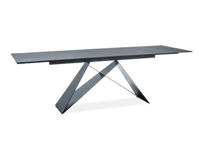 Стол обеденный Signal WESTIN 160 раскладной (черный матовый) ms2601SIGHAL_WESTINCC160