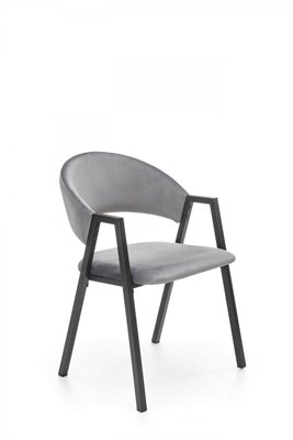 Стул кухонный Halmar K473 (серый/черный) ms2601SIGHAL_V-CH-K/473-KR-POPIEL