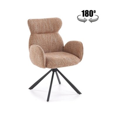 Стул кухонный Halmar K571 поворотный (корица/черный) ms2601SIGHAL_V-CH-K/571-KR-CYNAMONOWY