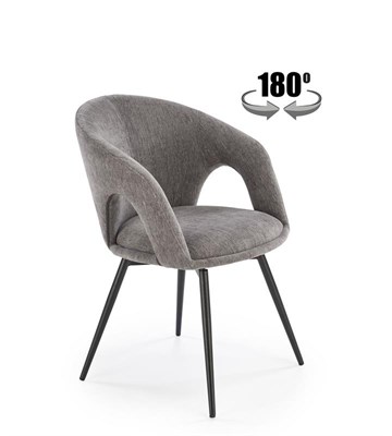 Стул кухонный Halmar K550 (серый/черный) ms2601SIGHAL_V-CH-K/550-KR-POPIELATY