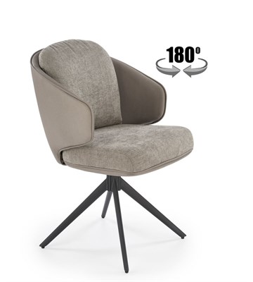 Стул кухонный Halmar K554 (серый/светло-серый/черный) ms2601SIGHAL_V-CH-K/554-KR-POPIELATY