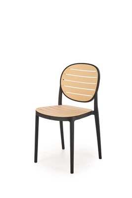 Стул кухонный Halmar K529 (черный/натуральный) ms2601SIGHAL_V-CH-K/529-KR-CZARNY/NATURALNY