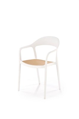 Стул кухонный Halmar K530 (белый/натуральный) ms2601SIGHAL_V-CH-K/530-KR-BIALY