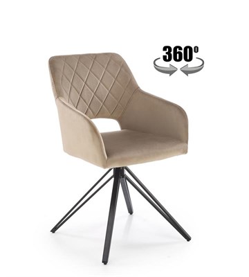 Стул кухонный Halmar K535 (бежевый/черный) ms2601SIGHAL_V-CH-K/535-KR-BEZOWY