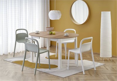 Стол обеденный Halmar RINGO (дуб крафт/белый) ms2601SIGHAL_V-PL-RINGO-ST-CRAFT/BIALY