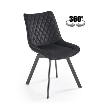 Стул кухонный Halmar K520 (черный/черный) ms2601SIGHAL_V-CH-K/520-KR-CZARNY