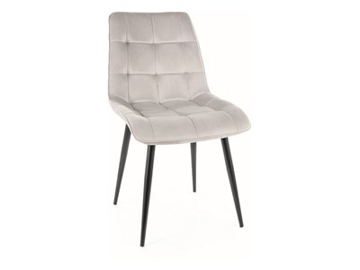 Стул кухонный Signal CHIC Velvet Bluvel 03 (серый/черный) ms2601SIGHAL_CHICVCJSZ