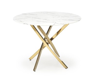 Стол обеденный Halmar RAYMOND 2 (белый мрамор/золотой) ms2601SIGHAL_V-CH-RAYMOND_2-ST-BIALY_ZLOTY