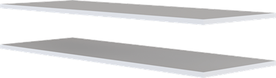 Комплект полок Моби/Mobi POL/100/35  Белый msk26brw_01225508625