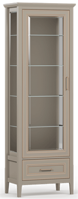Шкаф-витрина Классик/Classic REG1W1SZK  Глиняный серый, Глиняный серый msk26brw_01367192771