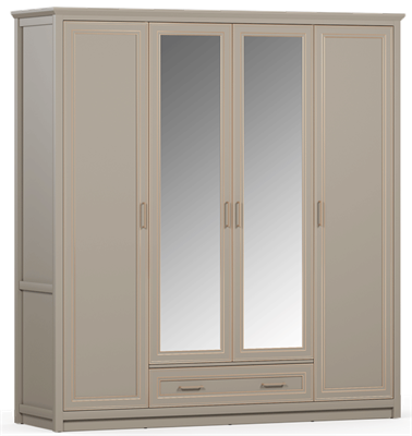 Шкаф Классик/Classic SZF2D2L1S  Глиняный серый, Глиняный серый msk26brw_0787399657
