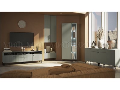 Гостиная Оливия Компоновка 4  Графит/Графит глянец pn26mf_1040858108