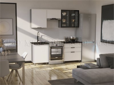 Кухня Николь 2.0м комп. 2  Холст Белый pn26mf_1884863472