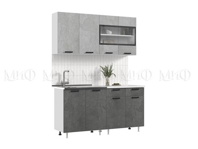 Кухня Рио NEW   Бетон Столешница Кастилло темный  1600 pn26mf_458737661