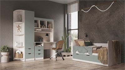 Детская Юниор-4 Вариант 2  Шарли Бриз Кровать 80*180 см pn26mf_223809920