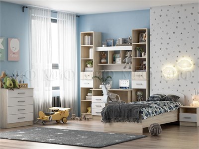 Детская Мартина Вариант №1  Графит/Дуб Крафт pn26mf_1179582537