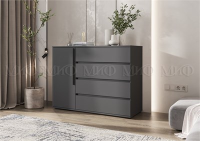 Комод 1 дверь 4 ящика Норд  Графит pn26mf_1789629265