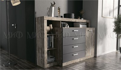 Комод Ангара  Графит/Дуб юкон pn26mf_928945485