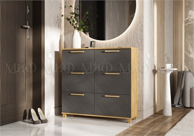 Обувница Ирис  Графит/Дуб Крафт pn26mf_1512325482