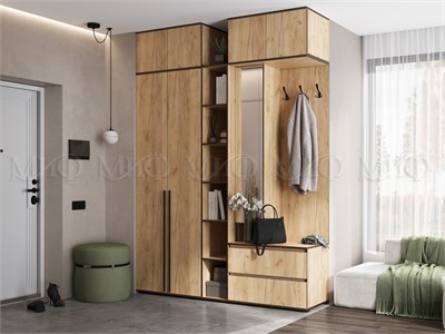Прихожая Норд Вариант №4  Дуб Крафт с антресолью pn26mf_1148301605