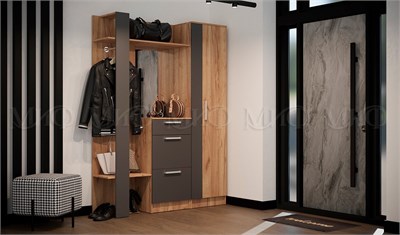 Прихожая Мартина  Графит/Дуб Крафт pn26mf_428084735