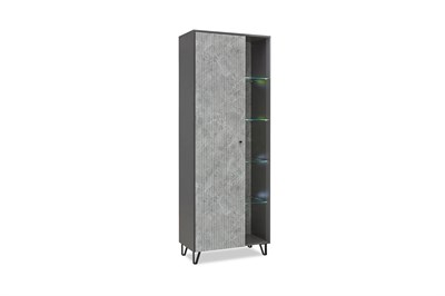 Шкаф Оливия графит / мрамор глянец 08-125391 (254704)