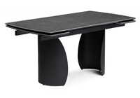 Керамический стол Готланд 160(220)х90х79 ink gray / черный 588031-mwdvl