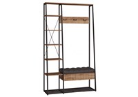 Готовая прихожая Гранд 15.124 дуб крафт табачный / кожзам HOLST Black 535380-mwdvl