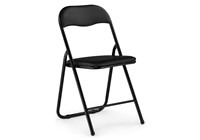Стул на металлокаркасе Fold 1 складной black / black - комплект из 6 шт 15477-mwdvl