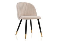 Стул на металлокаркасе Gabi beige / black / gold - комплект из 4 шт 15116-mwdvl