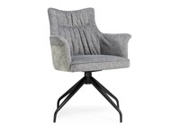 Стул на металлокаркасе Kaser 360 крутящийся grey / black - комплект из 2 шт 15841-mwdvl
