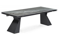 Керамический стол Денхольм 240(300)х100х75 mosco nero matt / черный 588036-mwdvl