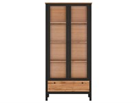 Шкаф-витрина Лофт REG2W1S 18289-blBRWl