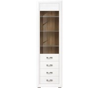 Шкаф с витриной Мальта REG1W3S BRW70002603-blBRWl