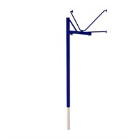 Баскетбольная стойка уличная одноопорная для игрового щита 1050х1800 мм вынос 1200 мм ZAVODSPORTA арт-hoxurmjveafz-tmzspr